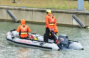 Sea Rescuers On A Boat