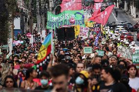 Protest Against Fires And The Climate Situation In São Paulo