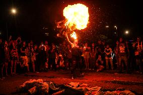 Protest Against Fires And The Climate Situation In São Paulo