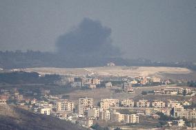 Israeli Airstrikes Target Hezbollah In Lebanon