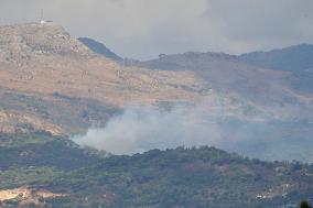 Israeli Airstrikes Target Hezbollah In Lebanon