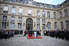 Handover Ceremony At The Hotel De Beauvau - Paris