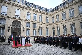 Handover Ceremony At The Hotel De Beauvau - Paris