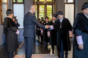 King Felipe At University Year Opening Ceremony - Zaragoza