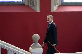 King Felipe At University Year Opening Ceremony - Zaragoza