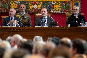 King Felipe At University Year Opening Ceremony - Zaragoza