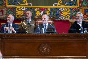 King Felipe At University Year Opening Ceremony - Zaragoza