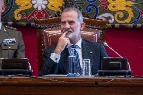 King Felipe At University Year Opening Ceremony - Zaragoza