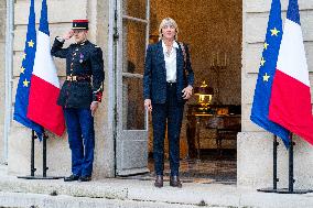 New French Government Arrives In Matignon - Paris