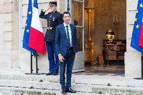 New French Government Arrives In Matignon - Paris