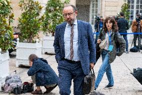 New French Government Arrives In Matignon - Paris