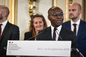 Handover Ceremony At Ministry Of Foreign and European Affairs in Paris FA