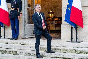 New French Government Arrives In Matignon - Paris