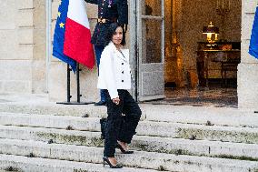 New French Government Arrives In Matignon - Paris