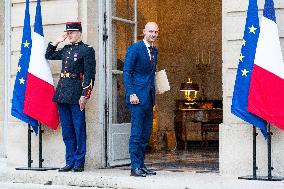 New French Government Arrives In Matignon - Paris