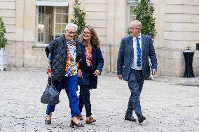 New French Government Arrives In Matignon - Paris