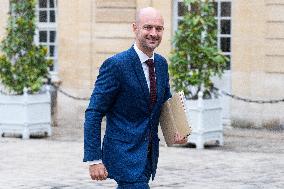 New French Government Arrives In Matignon - Paris