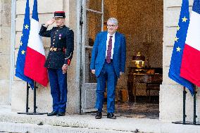 New French Government Arrives In Matignon - Paris