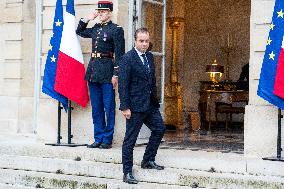 New French Government Arrives In Matignon - Paris