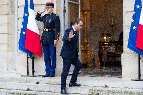 New French Government Arrives In Matignon - Paris