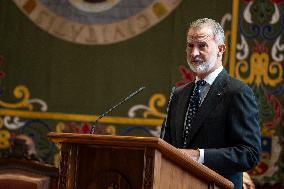 King Felipe At University Year Opening Ceremony - Zaragoza