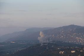 Israeli Airstrikes Target Hezbollah In Lebanon