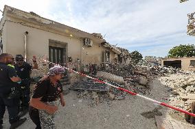 Two-Storey Building Collapses - Italy