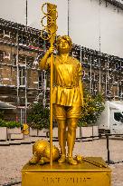 Golden Statues Honoring Pioneering Women At National Assembly - Paris