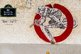 Street Artists Make Murals Inspired By Olympic Games - Paris