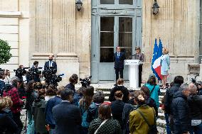 Handover Ceremony Education Ministry - Paris