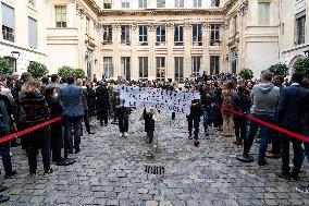 Demonstration At The Ministry Of Education - Paris