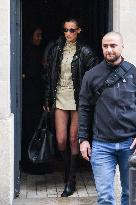 Bella Hadid Leaves A Fitting - Paris