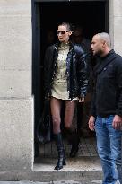 Bella Hadid Leaves A Fitting - Paris