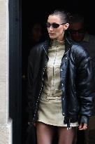 Bella Hadid Leaves A Fitting - Paris