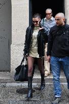 Bella Hadid Leaves A Fitting - Paris