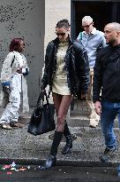 Bella Hadid Leaves A Fitting - Paris