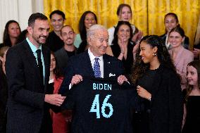 Joe Biden welcomes the Gotham FC - Washington