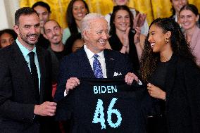 Joe Biden welcomes the Gotham FC - Washington