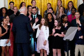 Joe Biden welcomes the Gotham FC - Washington