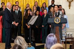 DC: President Biden Welcomes the NWSL Champions Gotham F.C. to the White House