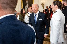 DC: President Biden Welcomes the NWSL Champions Gotham F.C. to the White House