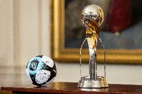 DC: President Biden Welcomes the NWSL Champions Gotham F.C. to the White House