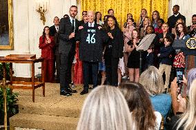 DC: President Biden Welcomes the NWSL Champions Gotham F.C. to the White House