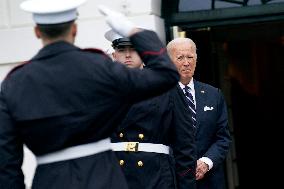 Joe Biden welcomes UAE Preseident - Washington