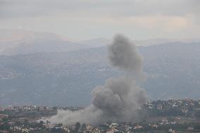 Israeli Strikes At Lebanese Border - Lebanon