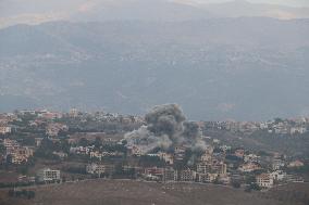 Israeli Strikes At Lebanese Border - Lebanon