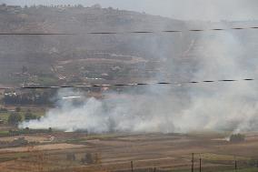 Israeli Strikes At Lebanese Border - Lebanon