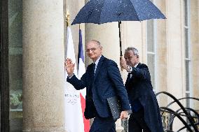 First Cabinet Meeting Of The Barnier Government - Paris