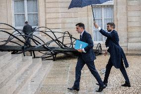 First Cabinet Meeting Of The Barnier Government - Paris