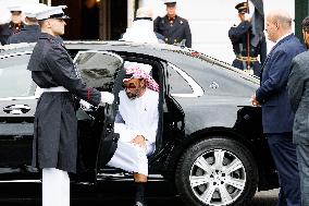 President Biden Greets United Arab Emirates President Sheikh Mohamed Bin Zayed Al Nahyan At White House